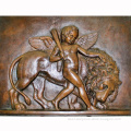 Garden Copper Decoration Bronze 3d Child Wall Relief Art Sculpture
